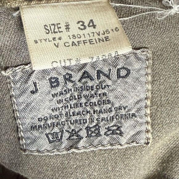J. Brand Women's Size 34 V Caffeine Grey Cargo Style Ankle Pants Pockets - Picture 3 of 9